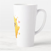 Happy Sunshine Monster Kids Mug — Cheerful Yellow Latte Mok (Rechts)