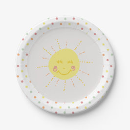 Happy Sunshine polkadot Party Paper Bord