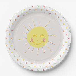 Happy Sunshine polkadot Party Paper Bord