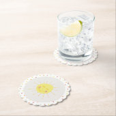 Happy Sunshine polkadot Party Paper Bord Kartonnen Onderzetters (Insitu)