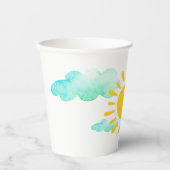 Happy Sunshine verjaardagsfeestje Papieren Bekers (Voorkant)