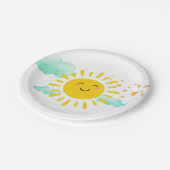 Happy Sunshine verjaardagsfeestje Papieren Bordje (Gekanteld)