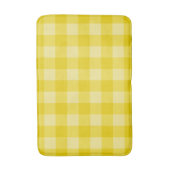 Happy Sunshine Yellow Checkered Squares Pset Badmat (Voorkant Verticaal)