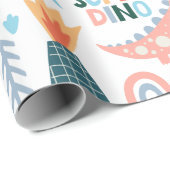 Happy Super Dino Cadeaupapier (Rol Hoek)