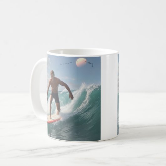 Happy Surfer Koffiemok (Voorkant links)