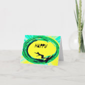 Happy Surfer verjaardag Kaart (Voorkant)