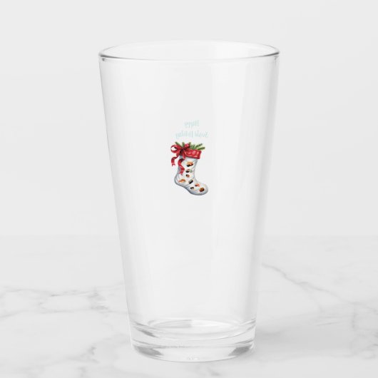 Happy Sushi Holiday Glass Cup Glas (Voorkant)