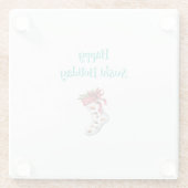 Happy Sushi Holiday Onderzetter Glazen Onderzetter (Achterkant)