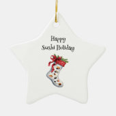 Happy Sushi Holiday Ornament (Voorkant)