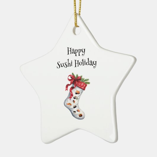 Happy Sushi Holiday Ornament (Links)