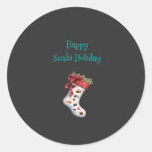 Happy Sushi Holiday Sticker (Voorkant)