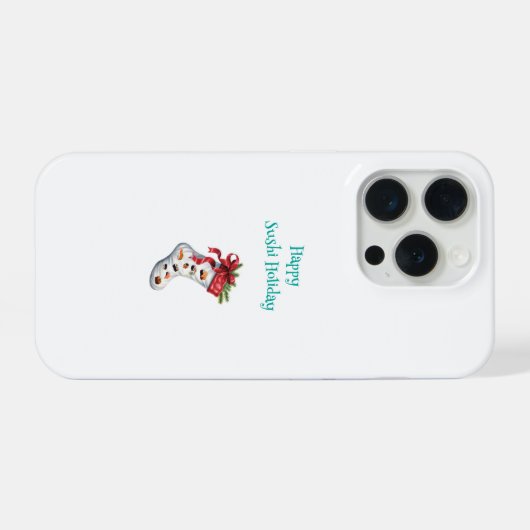 Happy Sushi Holiday Telefoon Case iPhone Hoesje (Achterkant horizontaal)