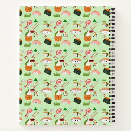 Happy Sushi Kawaii Notitieboek (Achterkant)