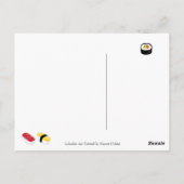 Happy Sushi Party Labradors Briefkaart (Achterkant)
