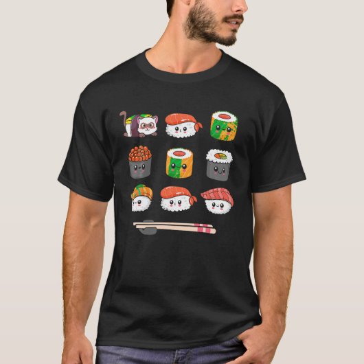 Happy Sushi T-shirt (Voorkant)