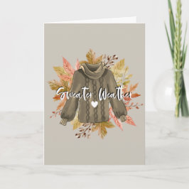 Happy Sweater Weather Kaart