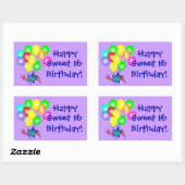 Happy Sweet 16 Birthday Stickers (Vel)