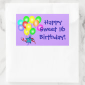 Happy Sweet 16 Birthday Stickers (Tas)