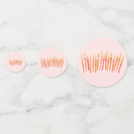 Happy Sweet 16 Candles Tafel Confetti (Achterkanten)