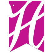 HAPPY SWEET 16 Fuchsia Verjaardag Decor Vlaggetjes (Tweede vlag)