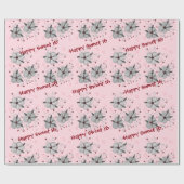 Happy Sweet 16 Pink Gift Wrap Cadeaupapier (Vlak)