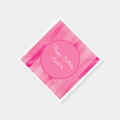 Happy Sweet 16 roze  gepersonaliseerd Servet (Hoek)