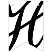 HAPPY SWEET 16 zwart-wit verjaardagsdecor Vlaggetjes (Tweede vlag)