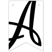 HAPPY SWEET 16 zwart-wit verjaardagsdecor Vlaggetjes (Derde vlag)