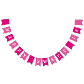Happy Sweet 16th Birthday Party Bunting Banner (Alle)