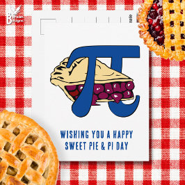 Happy Sweet Cherry Pie PI DAY Briefkaart