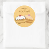 Happy Sweet Hanukkah Ronde Sticker (Tas)