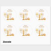 Happy Sweet Hanukkah Ronde Sticker (Vel)
