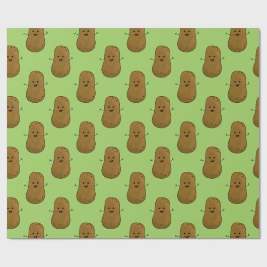 Happy Sweet Potato Cadeaupapier (Vlak)