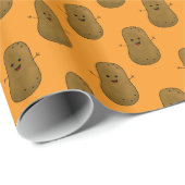 Happy Sweet Potato Sinaasappel Cadeaupapier (Rol Hoek)