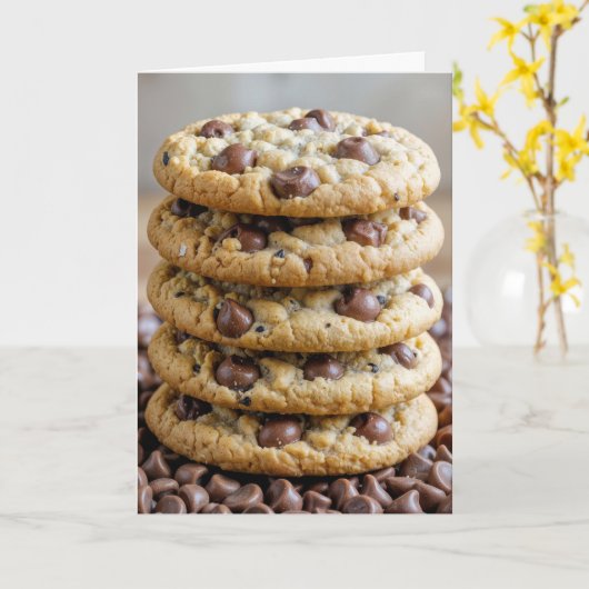 Happy Sweetest Day Chocolate Chip Cookies Kaart (Gele Bloem)