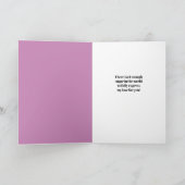 Happy Sweetest Day Cupcakes en koekjes op Paarse Feestdagen Kaart (Binnen)