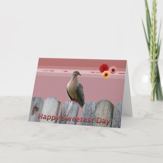 Happy Sweetest Day Love Dove Kaart (Voorkant)