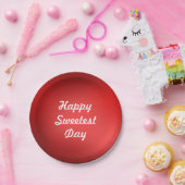 Happy Sweetest Day Papieren Bordje (Feest)