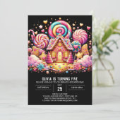 Happy Sweets Candyland Digitale Verjaardag Kaart (Staand voorkant)