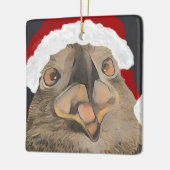 Happy SWFL Eaglet E9 kerstornameltoon Keramisch Ornament (Links)