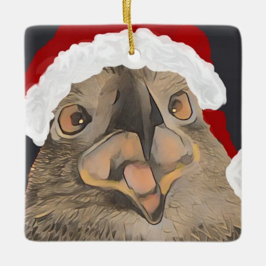 Happy SWFL Eaglet E9 kerstornameltoon Keramisch Ornament (Voorkant)