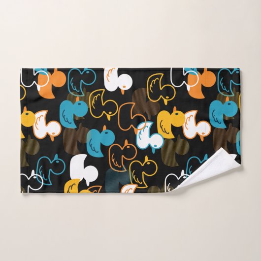 Happy Swimming a Paddling of Ducks Pattern Bad Handdoek (Handdoek)