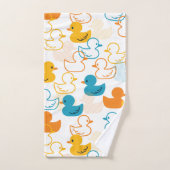 Happy Swimming a Paddling of Ducks Pattern II Bad Handdoek (Handdoek)