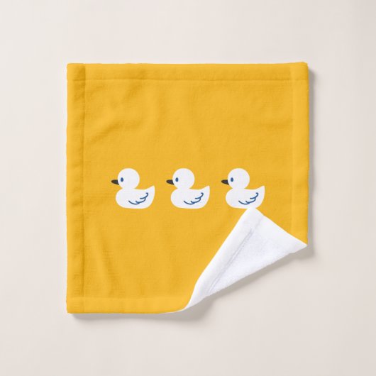 Happy Swimming a Paddling of Ducks Pattern II Bad Handdoek (Wasdoekje)