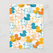 Happy Swimming a Paddling of Ducks Pattern II Briefkaart (Voorkant)