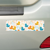 Happy Swimming a Paddling of Ducks Pattern II Bumpersticker (Op auto)
