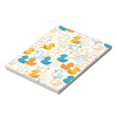 Happy Swimming a Paddling of Ducks Pattern II Notitieblok (Linkerzijde)