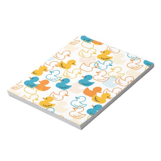 Happy Swimming a Paddling of Ducks Pattern II Notitieblok (Linkerzijde)