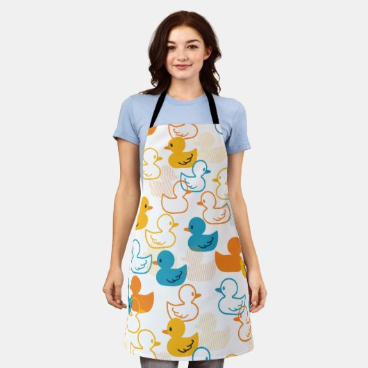 Happy Swimming a Paddling of Ducks Pattern II Schort (Gedragen)