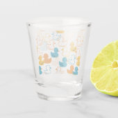 Happy Swimming a Paddling of Ducks Pattern II Shot Glas (Achterkant)